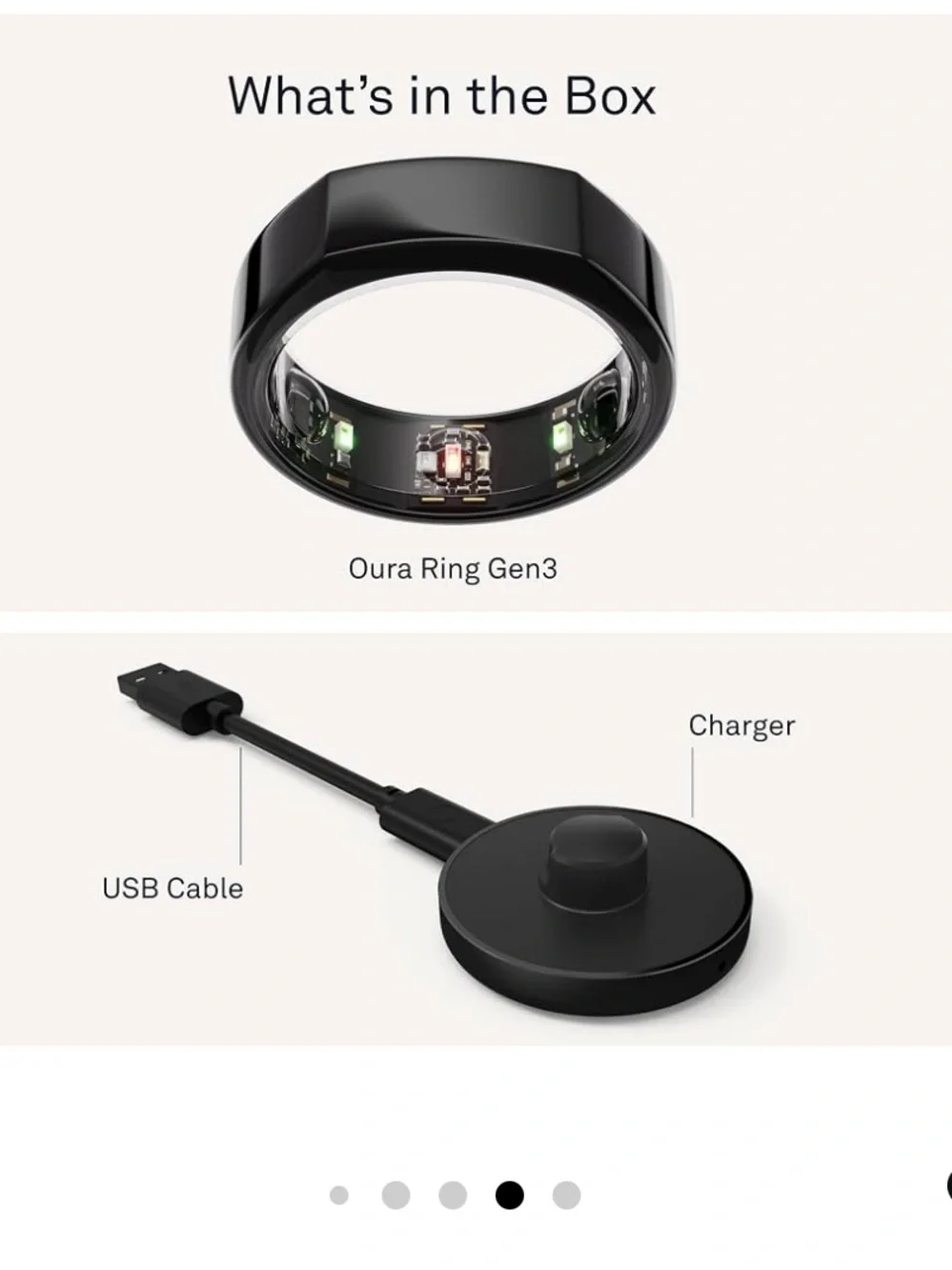 OURA Gen3 Heritage Stealth US10 Set